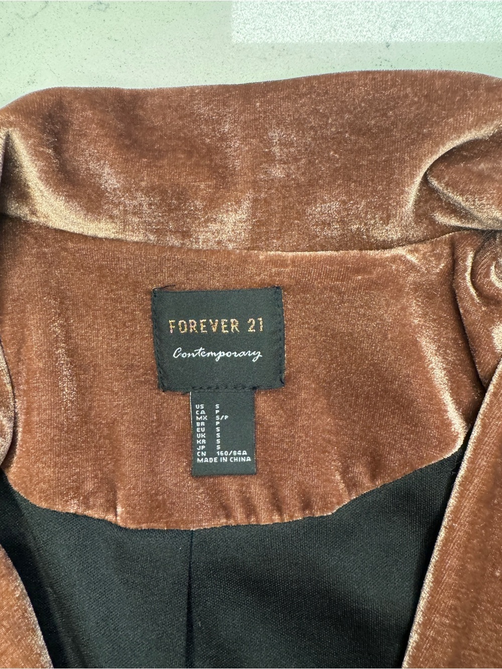 Copper Velvet Moto Jacket Size S - Picture 2 of 5